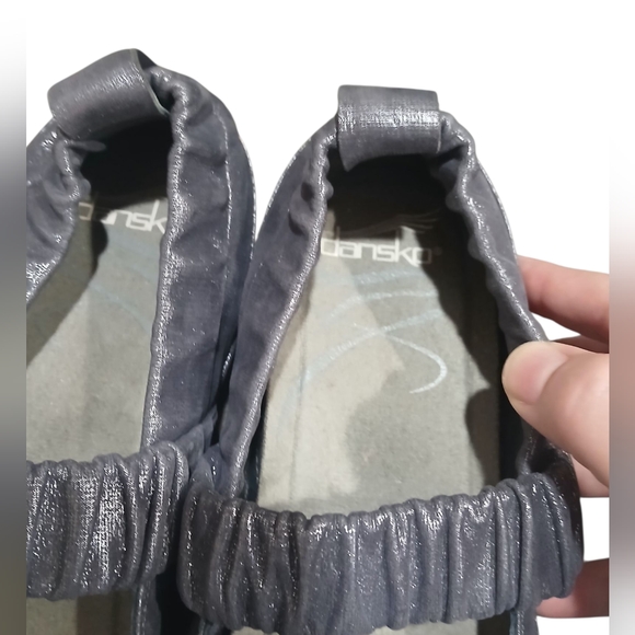 Dansko Leather Blue Metallic Mary Jane Womans 39 8.5 Womans - Picture 3 of 9